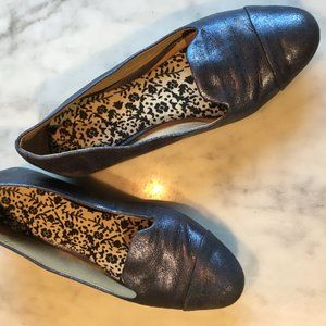 Metallic blue Josef Siebel flats US 6.5/EU 37